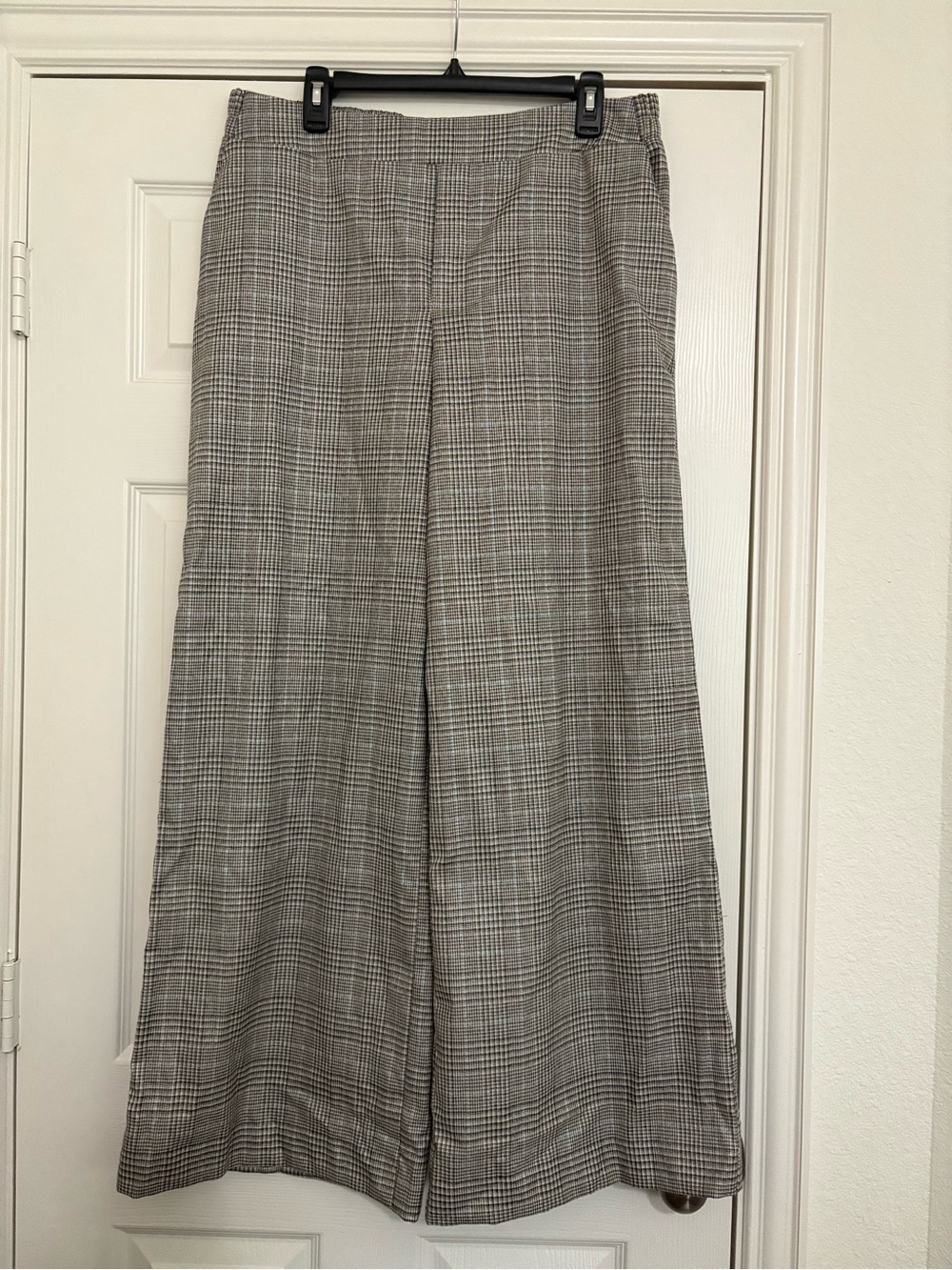 NWT Cato Plaid Striped Wide Leg Pull On Pants